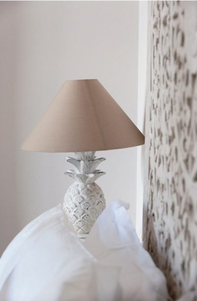 Expressionsmetis Lighting Wood Pineapple Bedside Lamp
