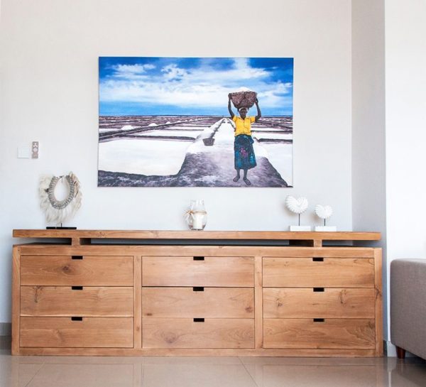 Expressionsmetis Teak Wood Drawer Cabinet Living Room Furniture