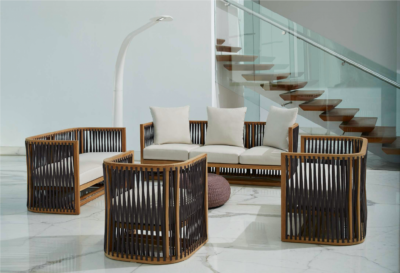 Expressionsmetis Domenic Home Decor Furniture Rope Weaving Sofa Set Outdoor Indoor Living Room Verandah Set