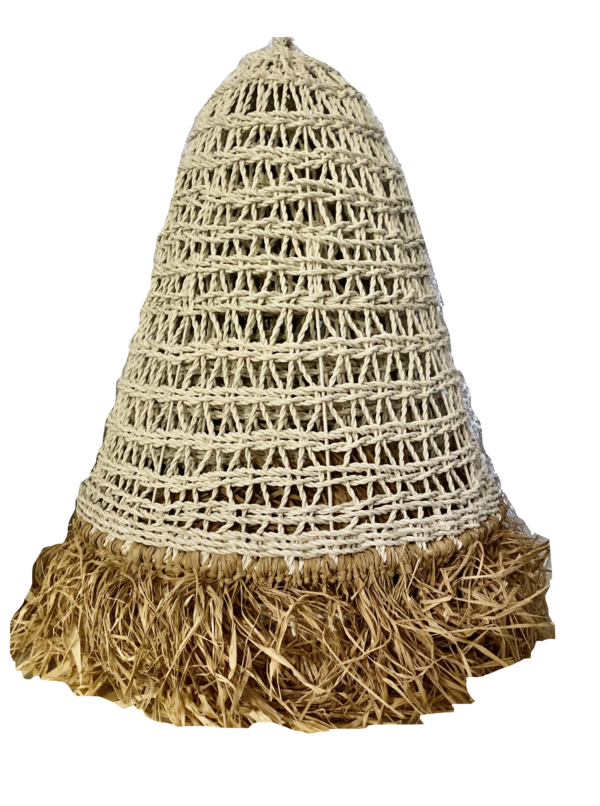 Expressionsmetis Home Decor Outdoor Lamp Pendant Ceiling Shade White Synthetic Raffia