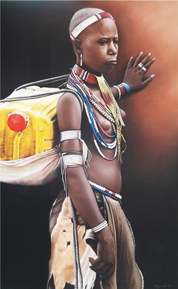 Expressionsmetis Home Decor Wall Art Decoration Ethnic African Man Original Painting