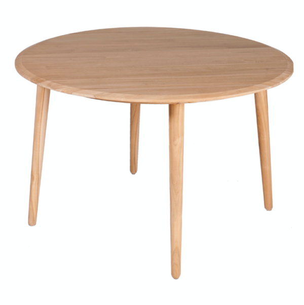 Expressionsmetis Wooden Furniture Round Dining Table D120=teak